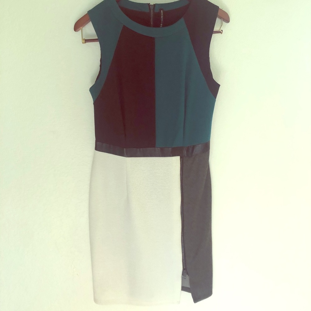 Fun block colored work/event dress.